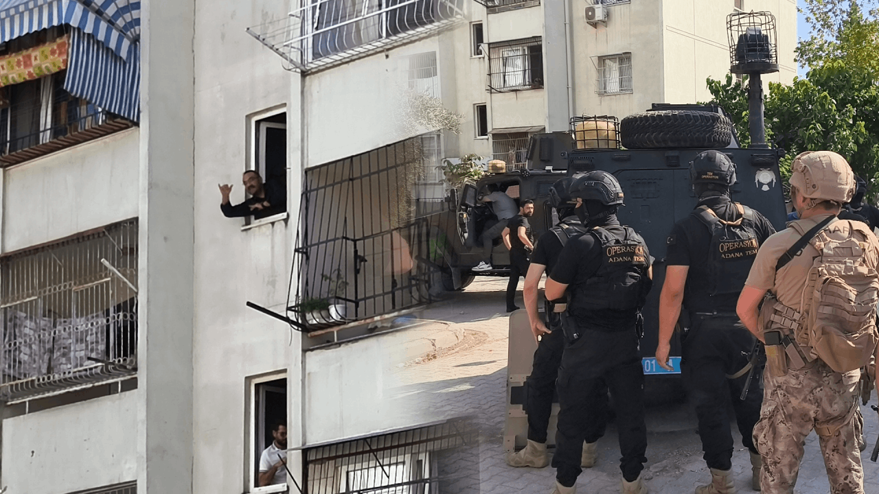 Adana'da hareketli saatler! Yakalanacağını anladı, kendisini el bombasıyla eve kapattı!