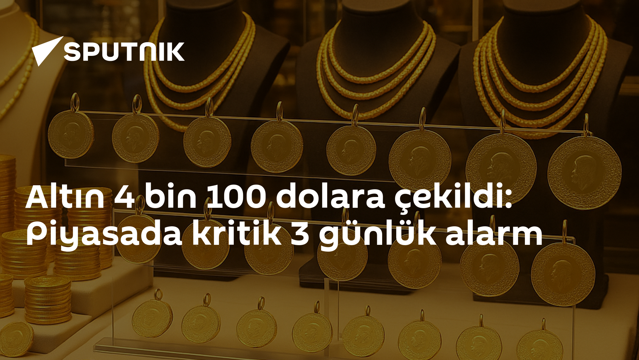 Altın ons başı 4.110 dolara gerileyerek yedi haftanın en düşük seviyesini gördü