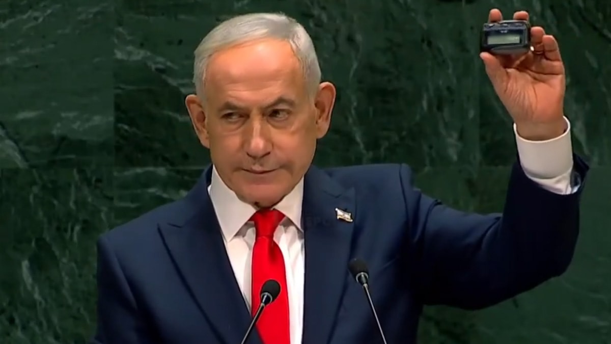 BM kürsüsünde yuhalanan Netanyahu, dünyayı bu cihazla tehdit etti