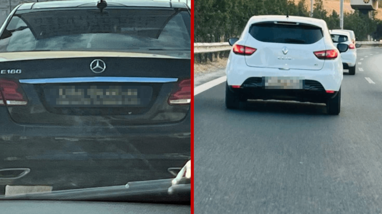 Bu plakalar kenti ayağa kaldırdı! Trafikte gören telefona sarıldı - Görsel 1