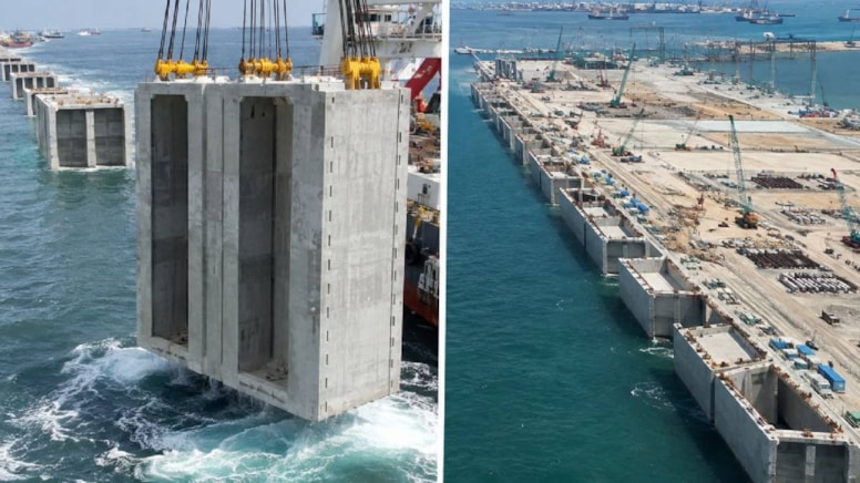 Denizin dibine 227 dev betonarme sandık yerleştirdiler - Görsel 1