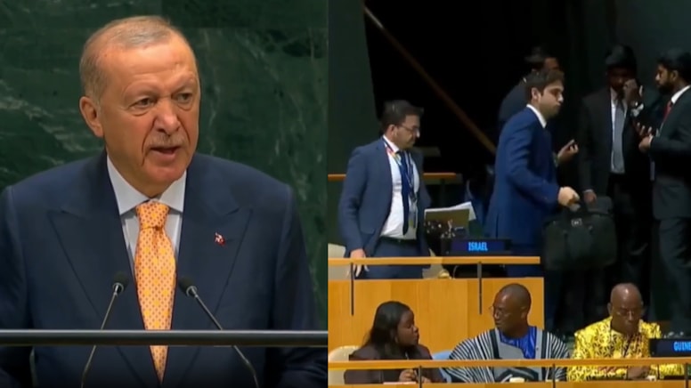 Erdoğan konuşurken salondan ayrıldılar - Görsel 1