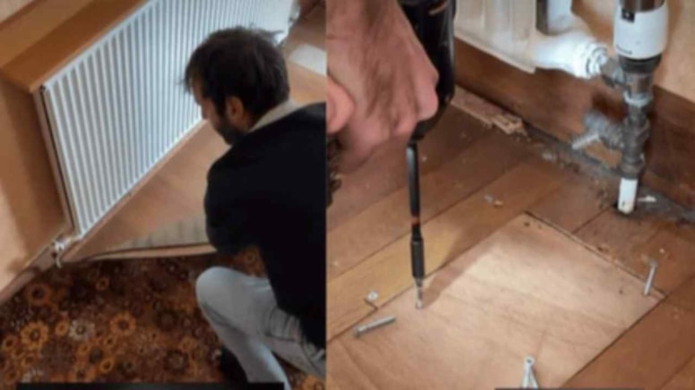 Eski evde halının altında 'hazine' buldular - Görsel 1