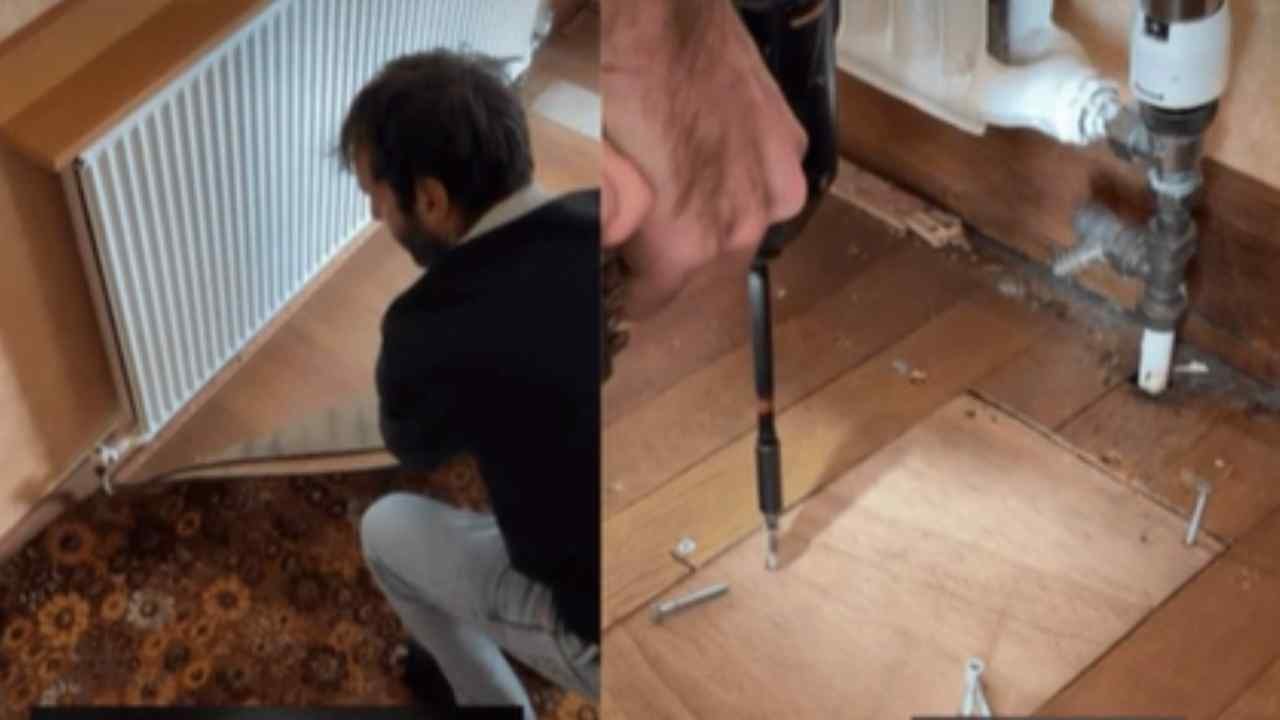 Eski evde halının altında 'hazine' buldular