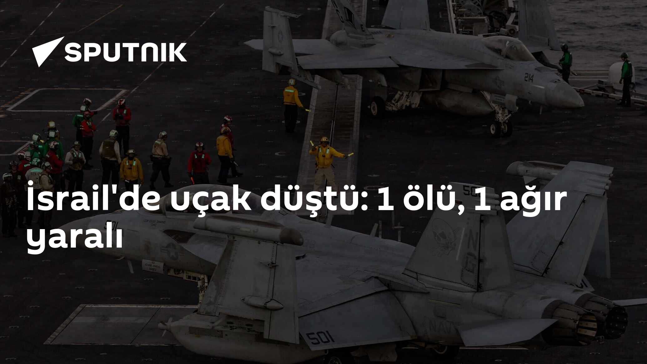 Haifa yakınlarında küçüğünün uçak düştü: 1 ölü, 1 ağır yaralı