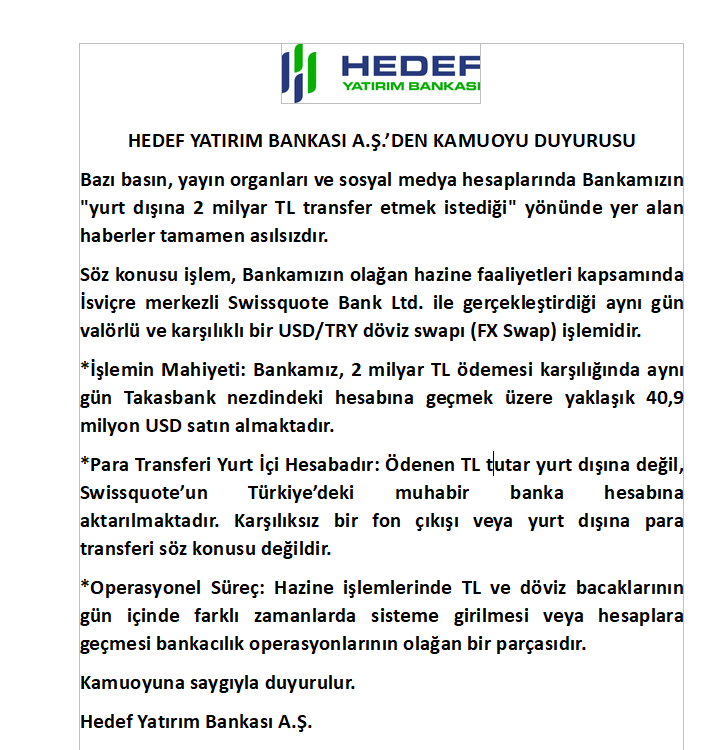 Hedef Yatırım'dan yeni açıklama - Görsel 3