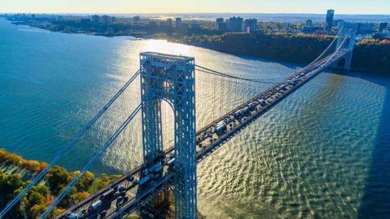 Hudson Nehri'nin dev geçidi: Günde 300 bin aracı taşıyan 14 şeritlik köprü - Görsel 1