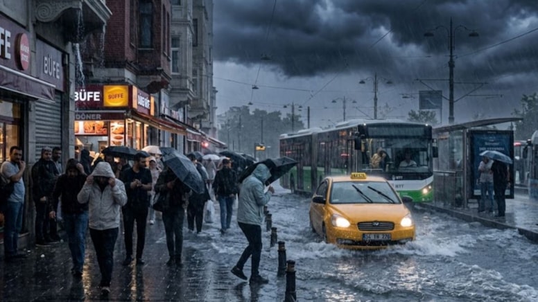 İstanbul'a saat 11.00 uyarısı: Yağmur daha da şiddetlenecek - Görsel 1