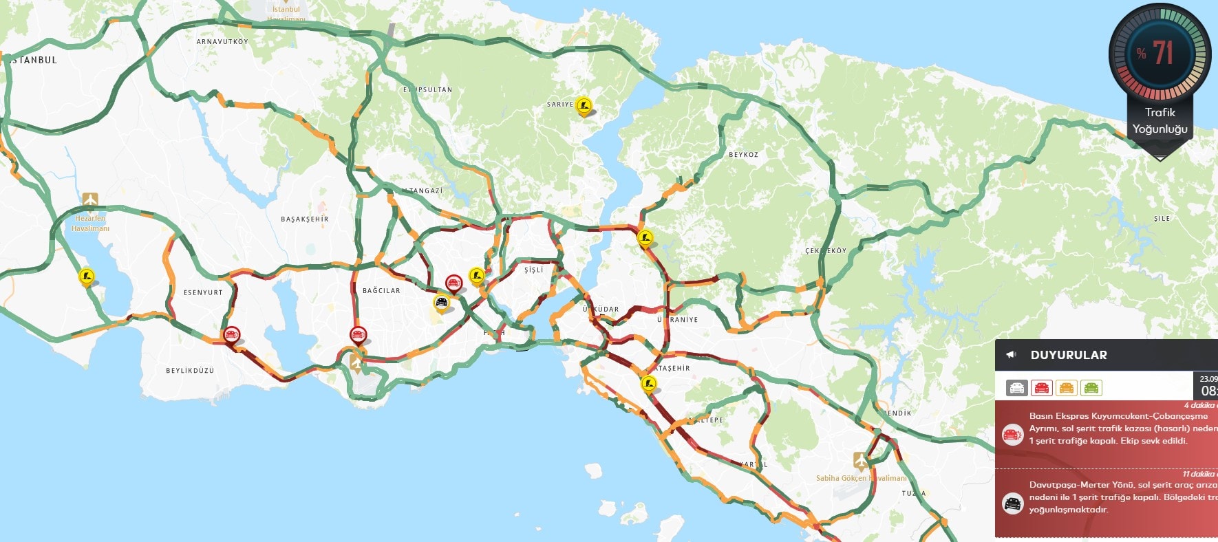 İstanbul'u yağmur vurdu, trafik çile oldu - Görsel 2