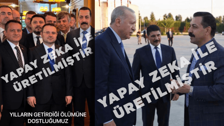 Kendisini Erdoğan ve Gürlek'in yanına montajladı: Yapay zekalı fotoğraf oyunu elinde patladı - Görsel 1
