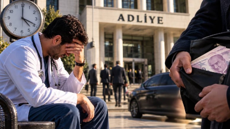 Konya'da film gibi olay: Doktoru 12 saat adliye önünde bekletip 8 milyon lirasını aldılar - Görsel 1