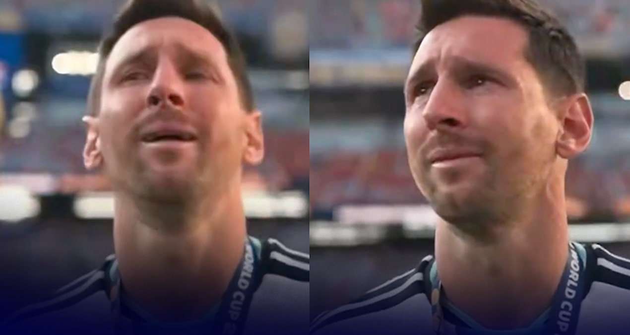 Maç bitti Messi hüngür hüngür ağladı - Görsel 1