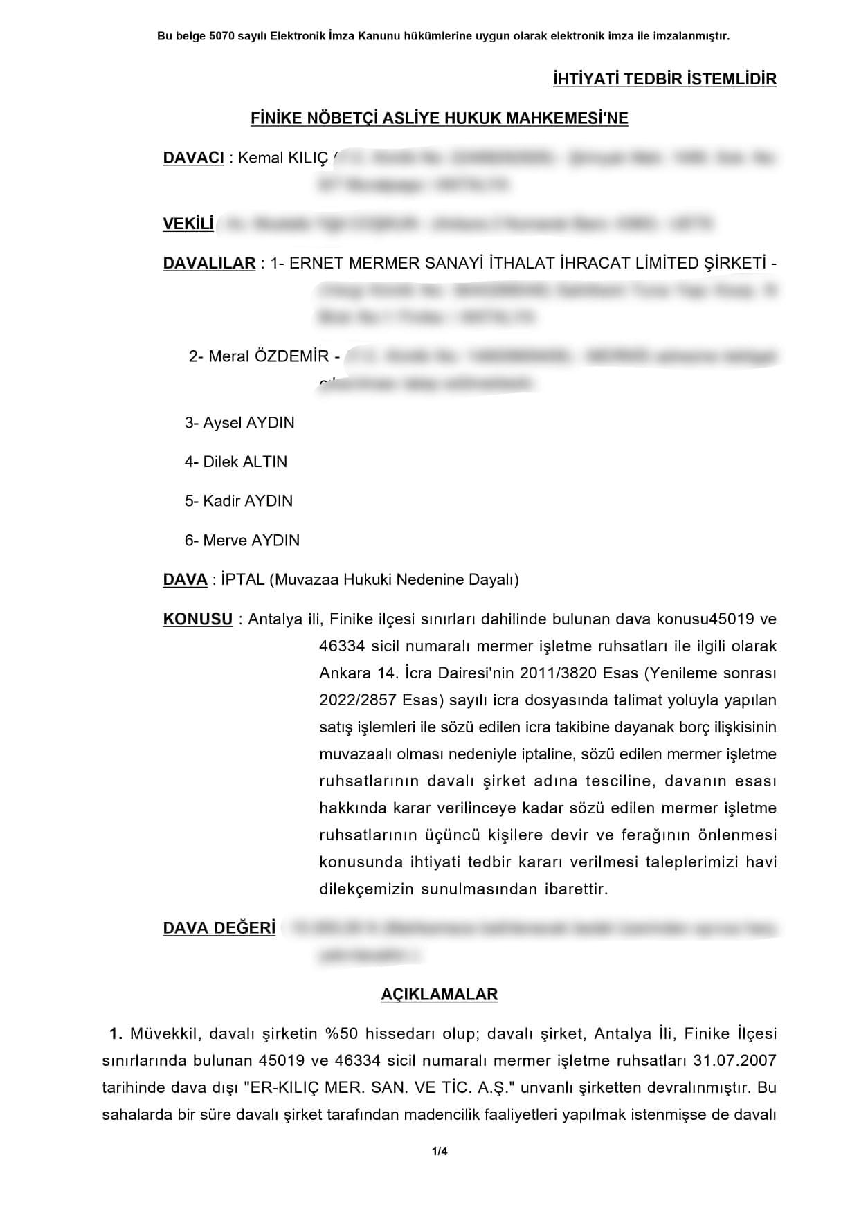 Maden ruhsatlarında usulsüz tescil iddiası - Görsel 3