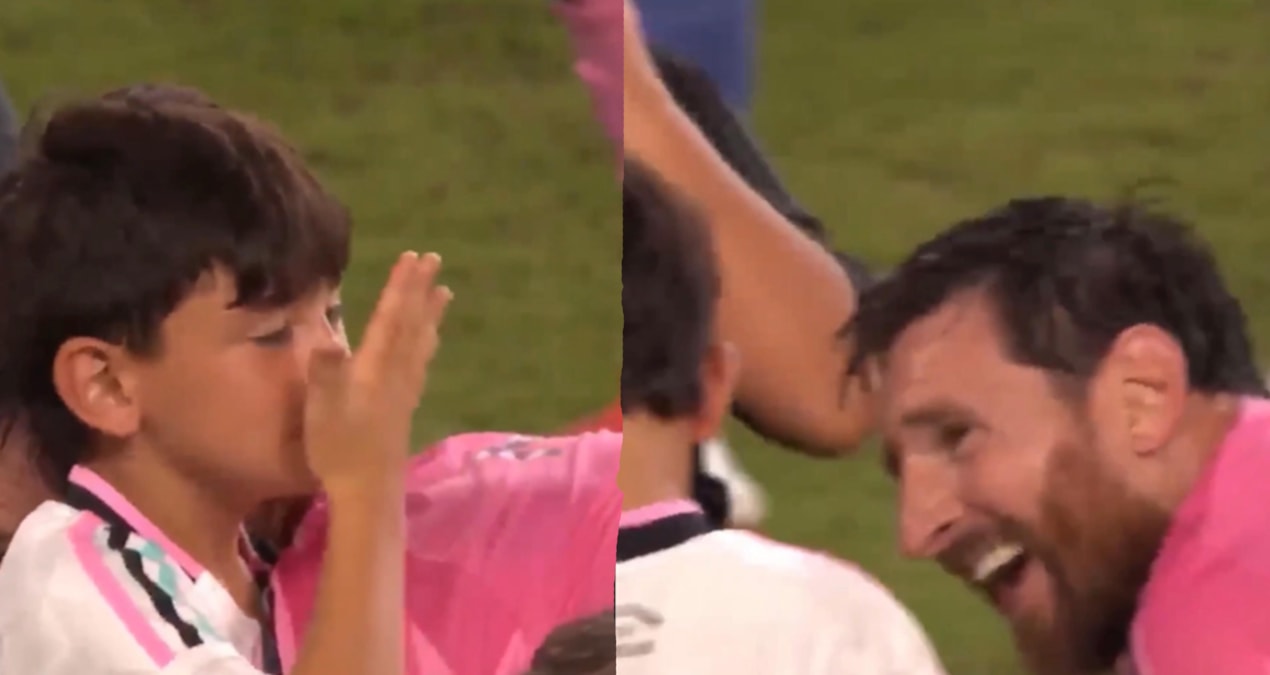 Messi 48. kupasını kazandı, oğlunun hareketi geceye damga vurdu - Görsel 1