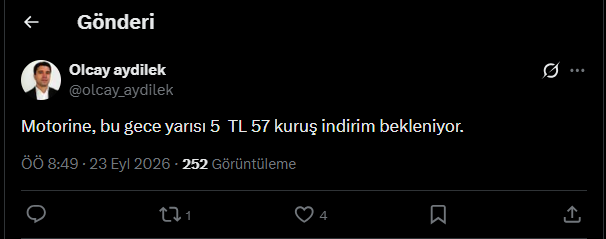 Motorine dev indirim geliyor: Akaryakıtta tabela değişiyor - Görsel 3