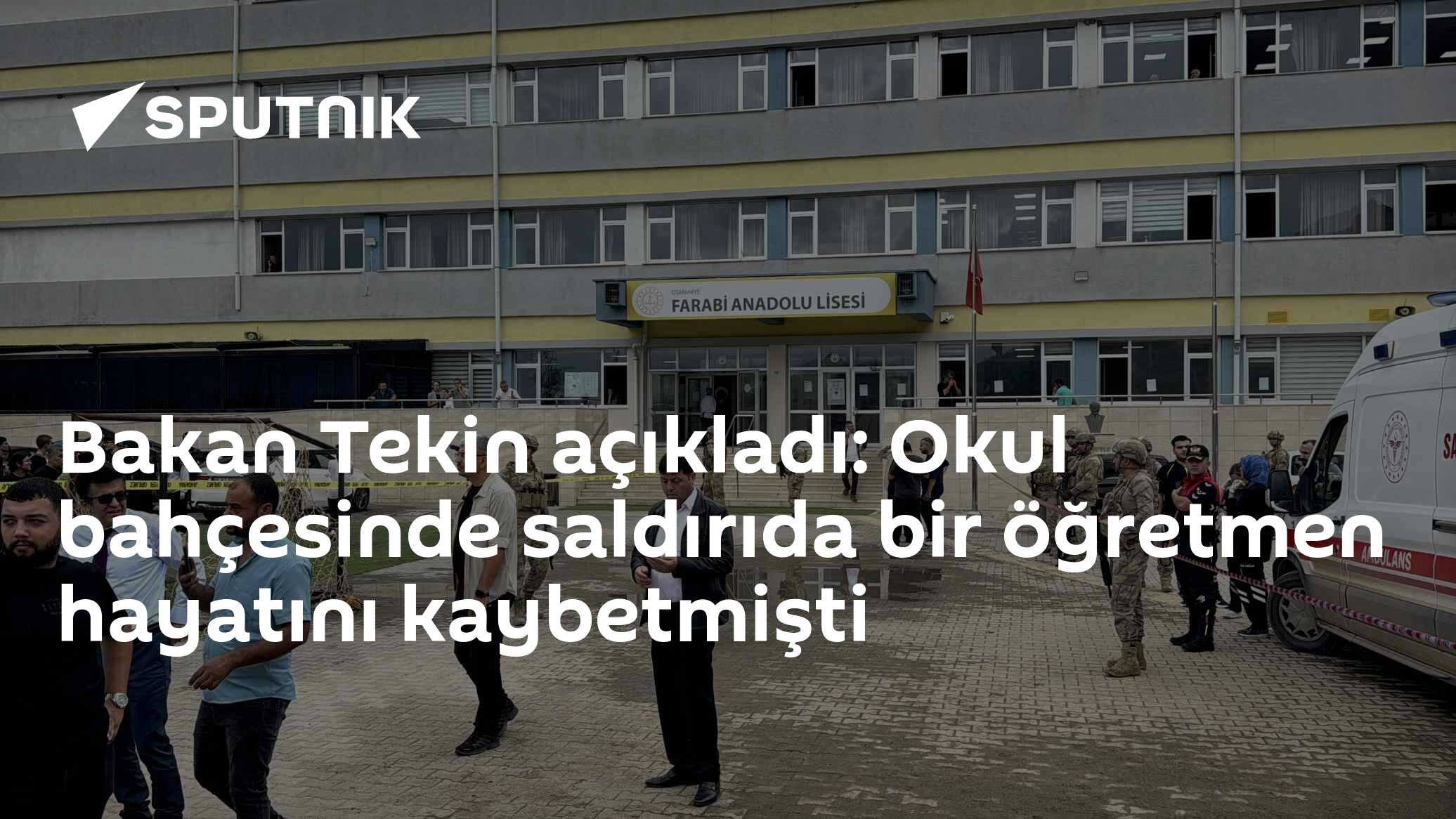 Osmaniye’de okul bahçesinde öğretmen ölümlü silahlı saldırı: Bakan Tekin "Tüm yönleri aydınlatılıyor"