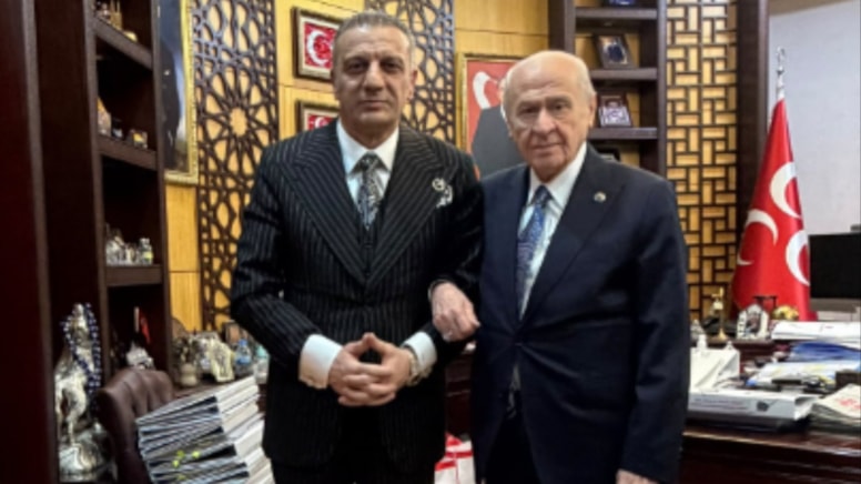 Selahattin Yılmaz tahliye sonrası Bahçeli'yi ziyaret etti - Görsel 1