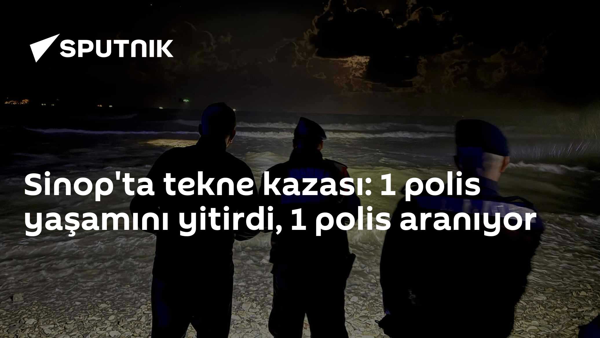 Sinop'ta alabora olan tekne kazasında bir polis şehit, biri aranıyor