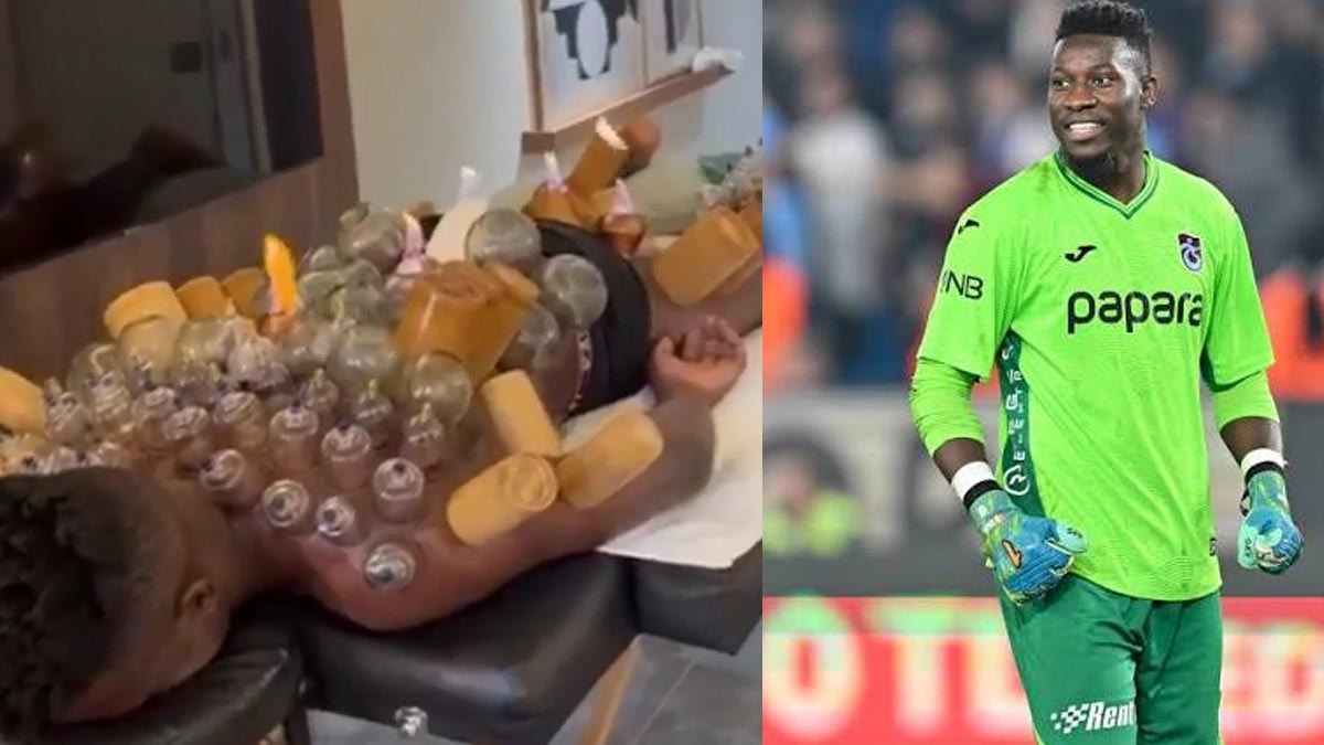 Trabzonsporlu Andre Onana hacamat yaptırdığı anları paylaştı