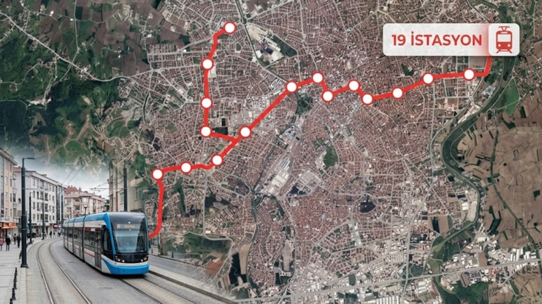 Türkiye'nin o şehrine 15,2 kilometrelik tramvay geliyor: 19 istasyondan geçecek - Görsel 1