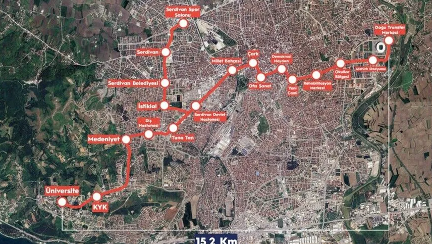 Türkiye'nin o şehrine 15,2 kilometrelik tramvay geliyor: 19 istasyondan geçecek - Görsel 3