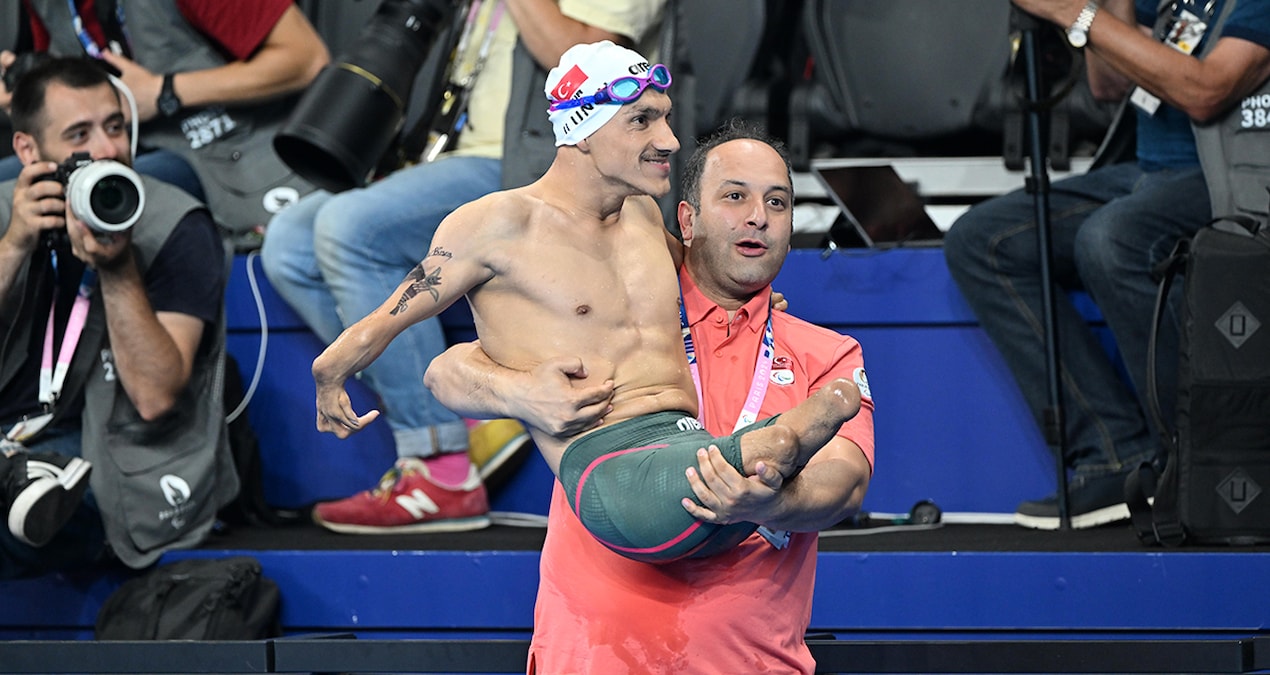 Umut Ünlü, Paris'te 200 metre serbest S3'te altın madalya kazandı - Görsel 1