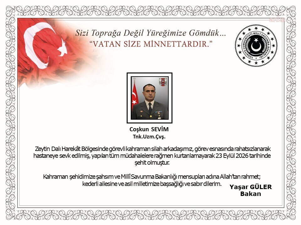 Uzman Çavuş Coşkun Sevim şehit oldu - Görsel 2