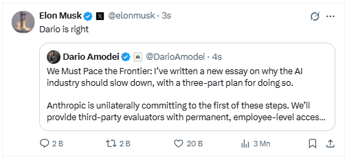 Yapay zekada korkutan senaryo: tarih veren CEO’ya Elon Musk’tan destek - Görsel 3